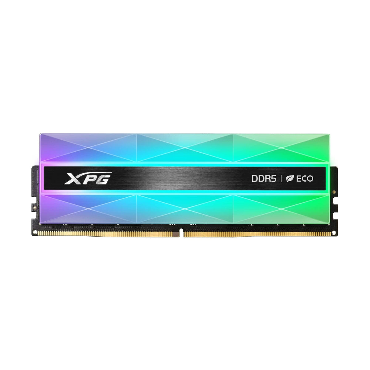 Adata Lancer Neon AX5U8000C3816G-DCLANRSG 32GB (2 x 16GB) U-DIMM DDR5 System Memory, 8000MHz, CL38, 1.45v, Silver RGB Eco Using Eco-Friendly Material