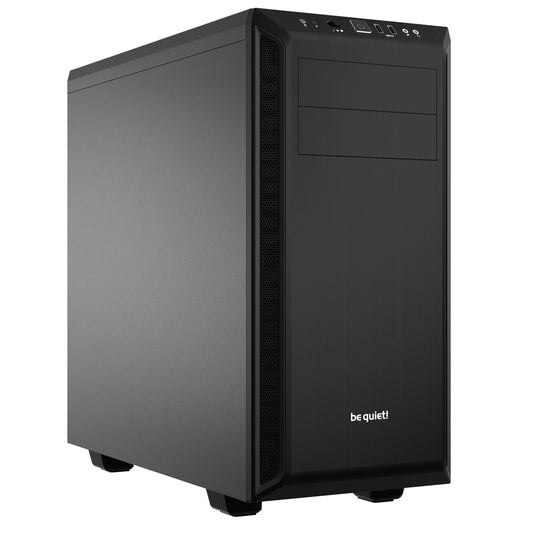 be quiet! BG021 Pure Base 600 Mid Tower Gaming Case, 2 x USB 3.2, Water Cooling Ready, Completely Sound Insulated, 2 x Pre-Installed Pure Wings 3 140mm Fans, ATX / M-ATX / Mini-ITX Compatible