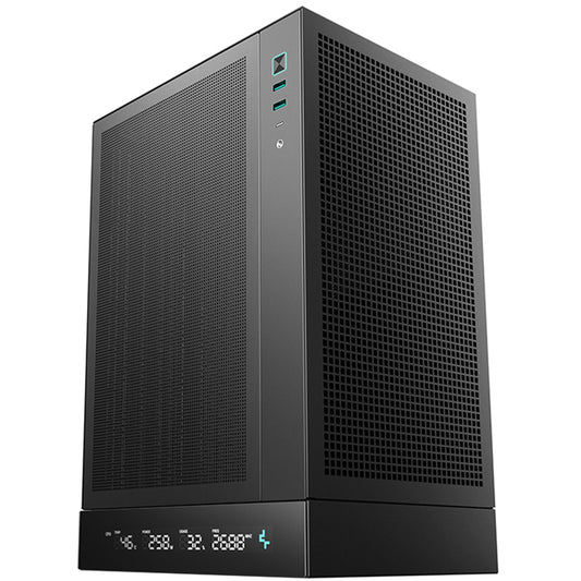 Deepcool CH170 Digital Mini-ITX Case - High Airflow, Supports Water Cooling, Ultra-Quiet Operation, Compact Design for Efficient Space Management