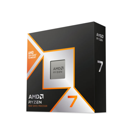 AMD Ryzen 7 9800X3D with Radeon Graphics, 8 Core AM5 Processor, 16 Threads, 4.7GHz up to 5.2GHz Boost, 104MB Cache, 120W, No Fan, Radeon Graphics